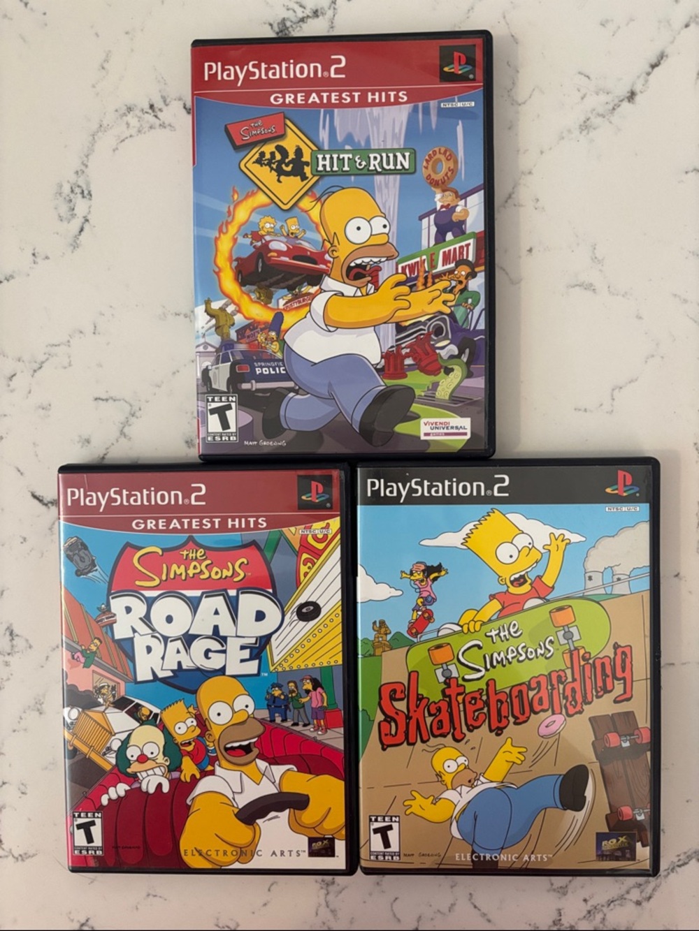 Bundle: Sony PlayStation 2 Simpsons Game Trio —
